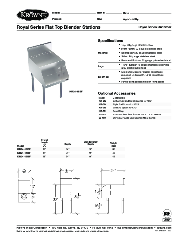 Cutsheet