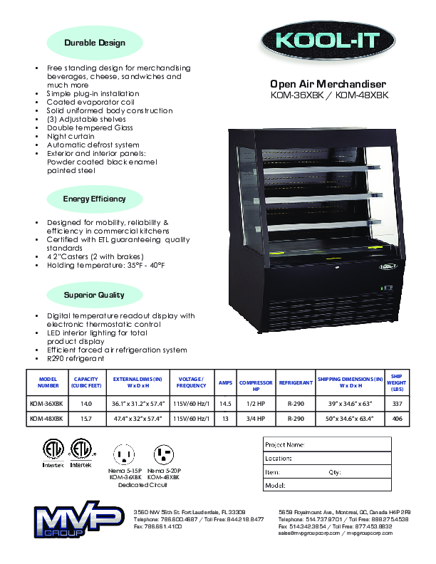 Cutsheet