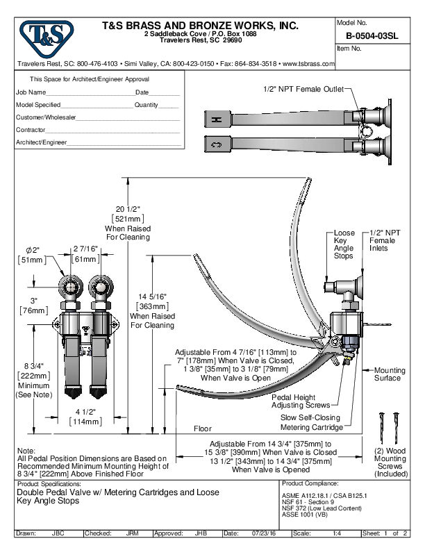 Cutsheet