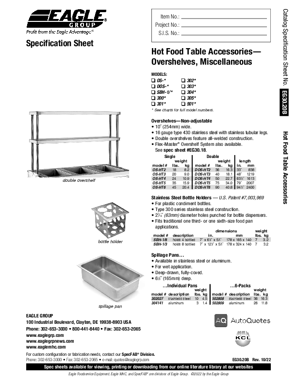 Cutsheet