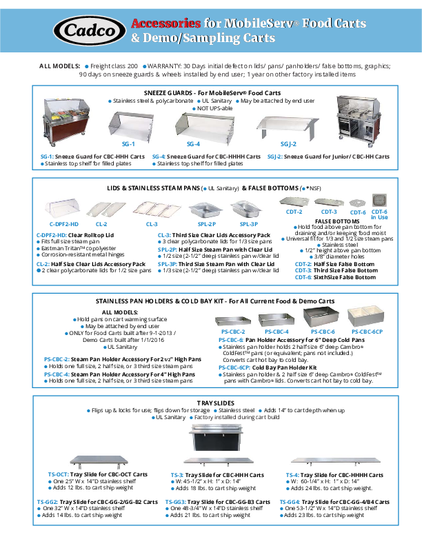 Cutsheet