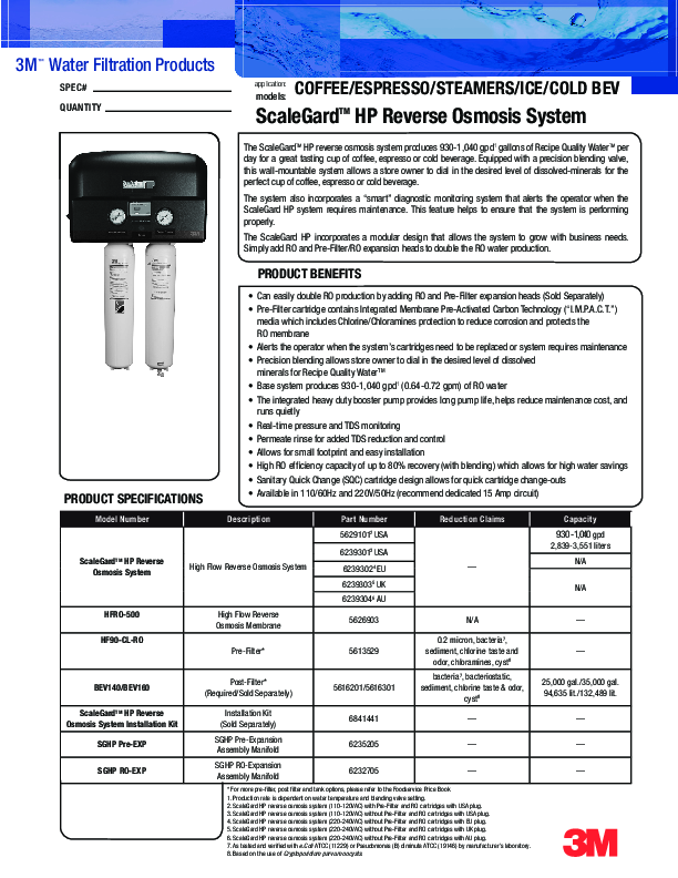 Cutsheet