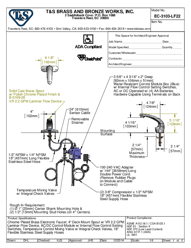 Cutsheet