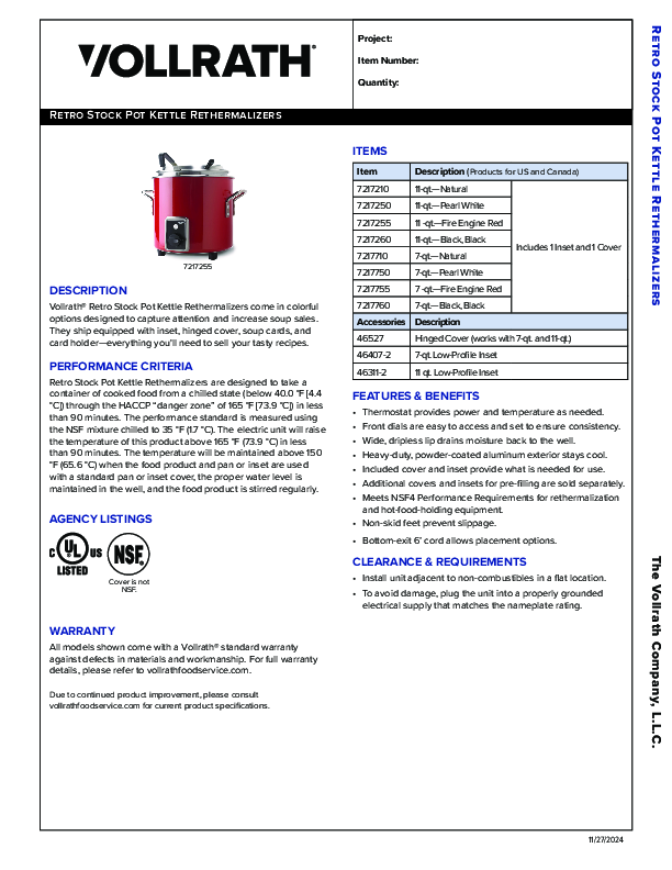 Cutsheet