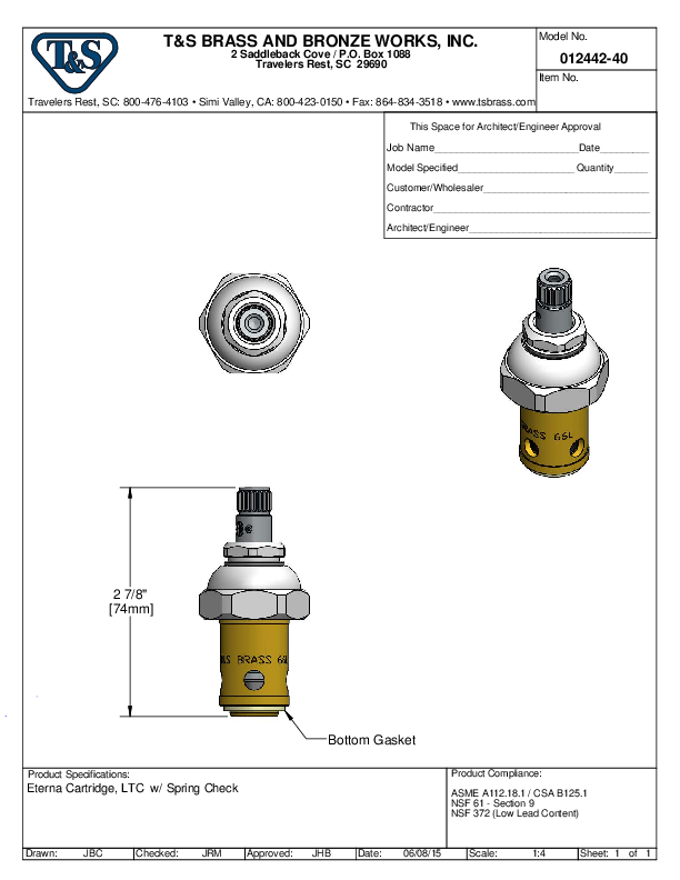 Cutsheet