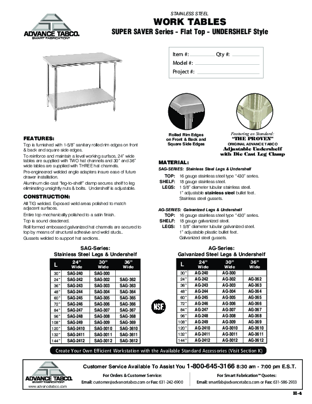 Cutsheet