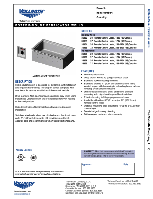 Cutsheet