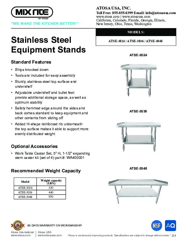 Cutsheet