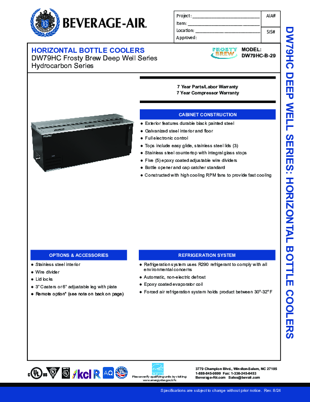 Cutsheet