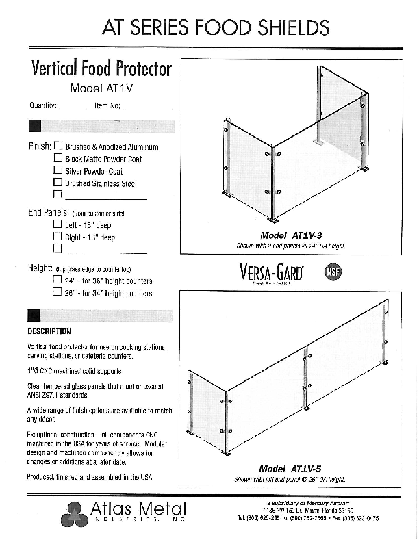 Cutsheet