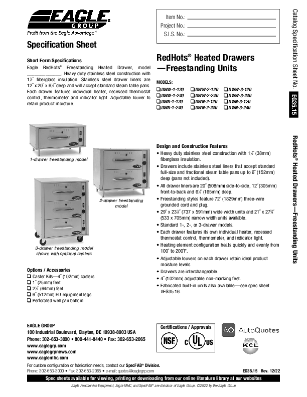 Cutsheet