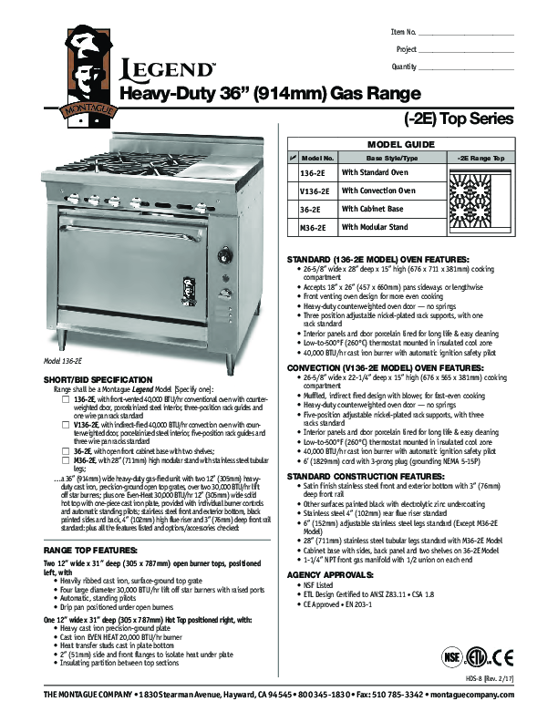 Cutsheet