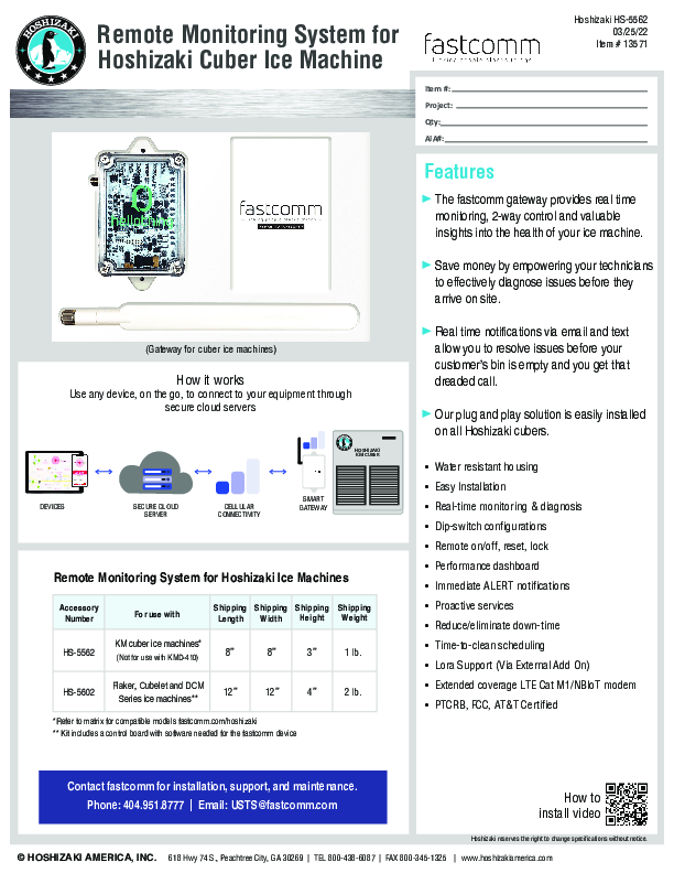 Cutsheet