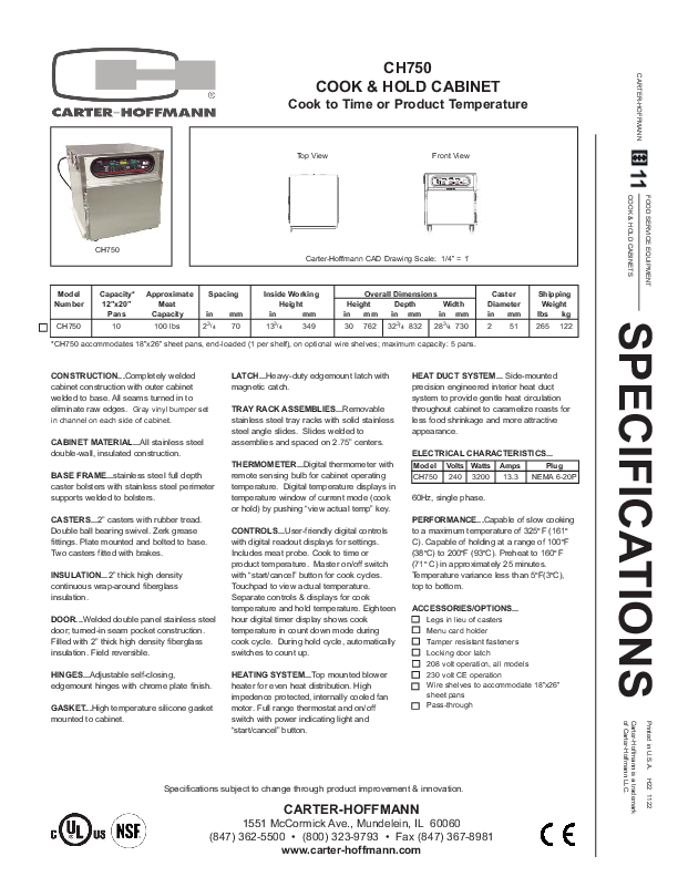 Cutsheet