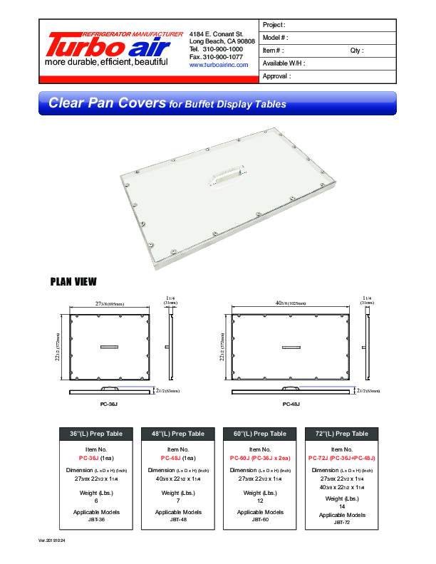 Cutsheet