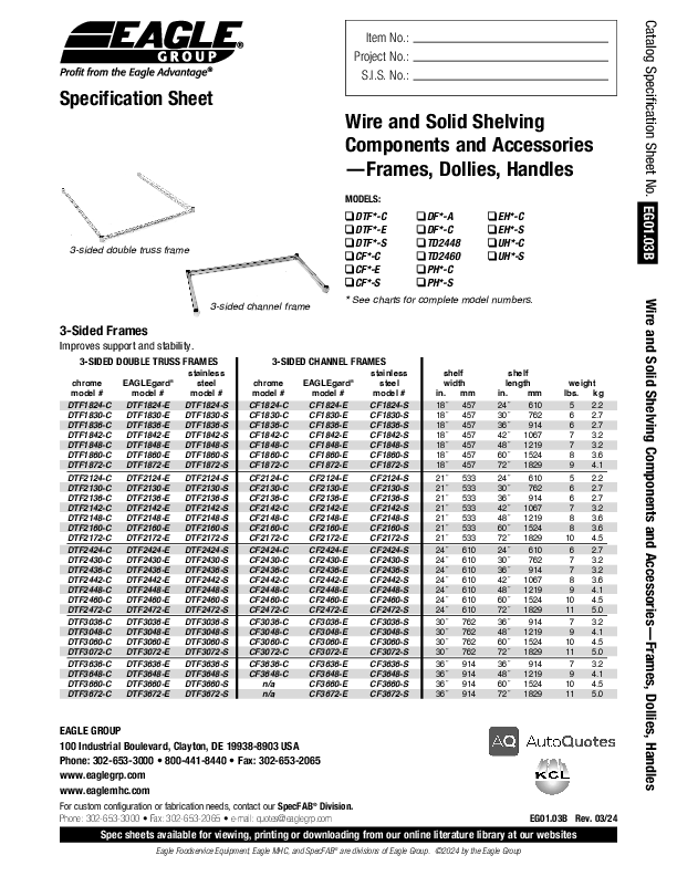 Cutsheet