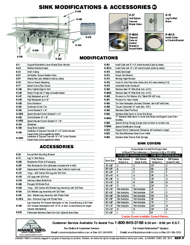 Cutsheet