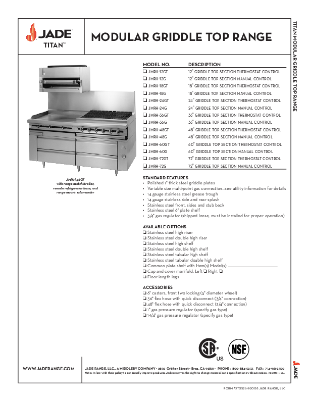 Cutsheet