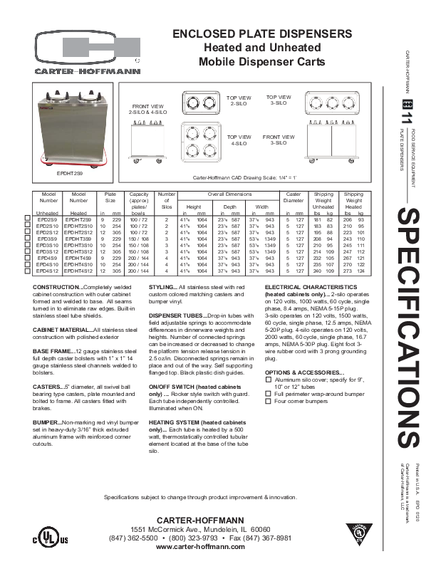 Cutsheet