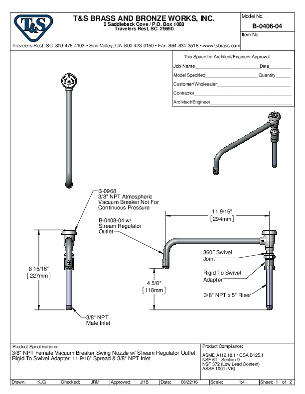 Cutsheet