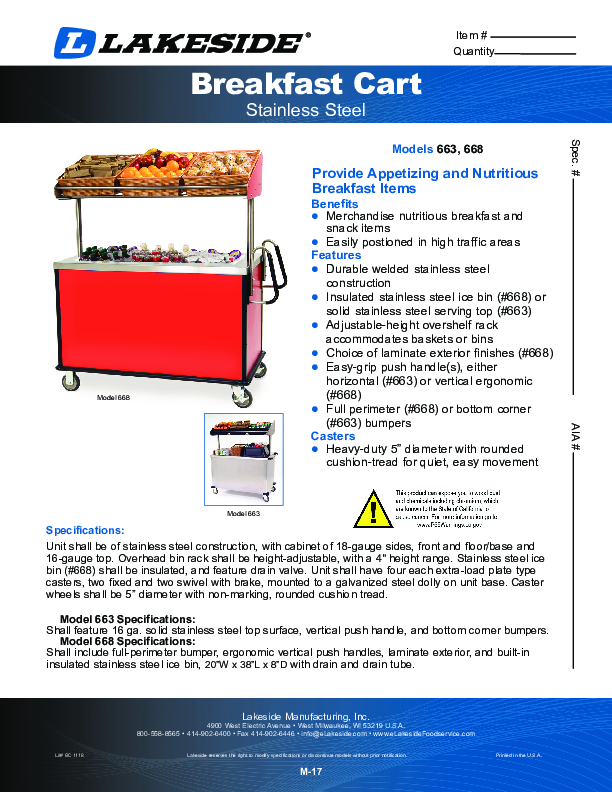 Cutsheet