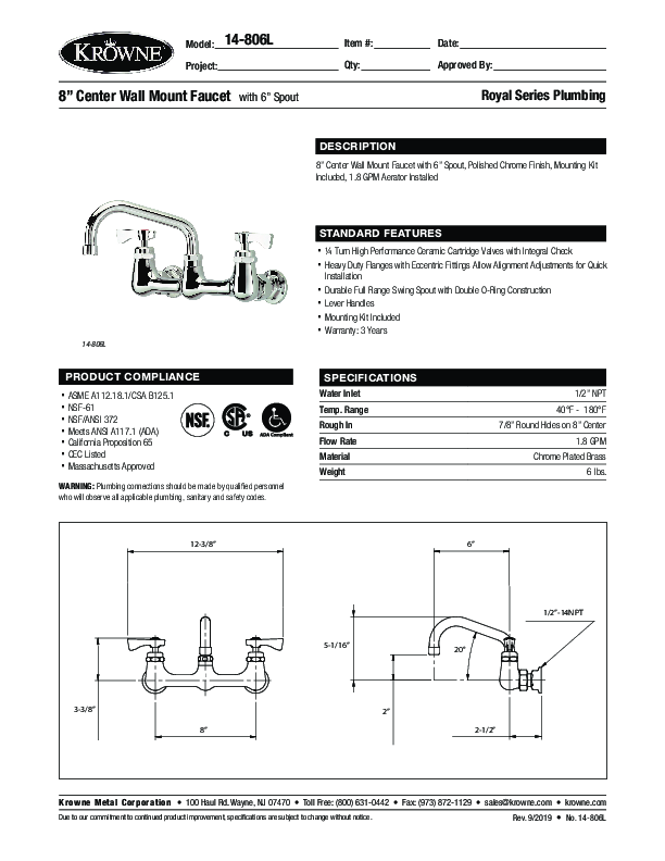 Cutsheet