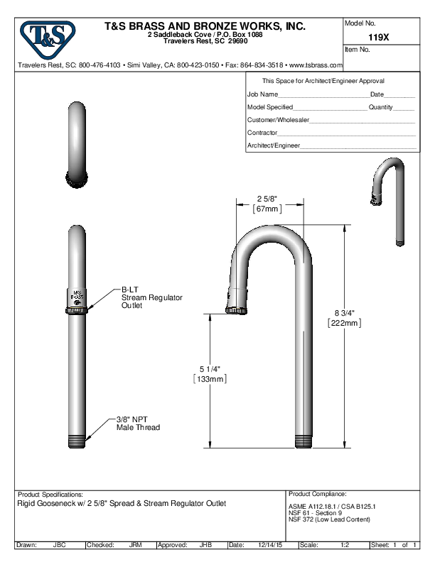 Cutsheet