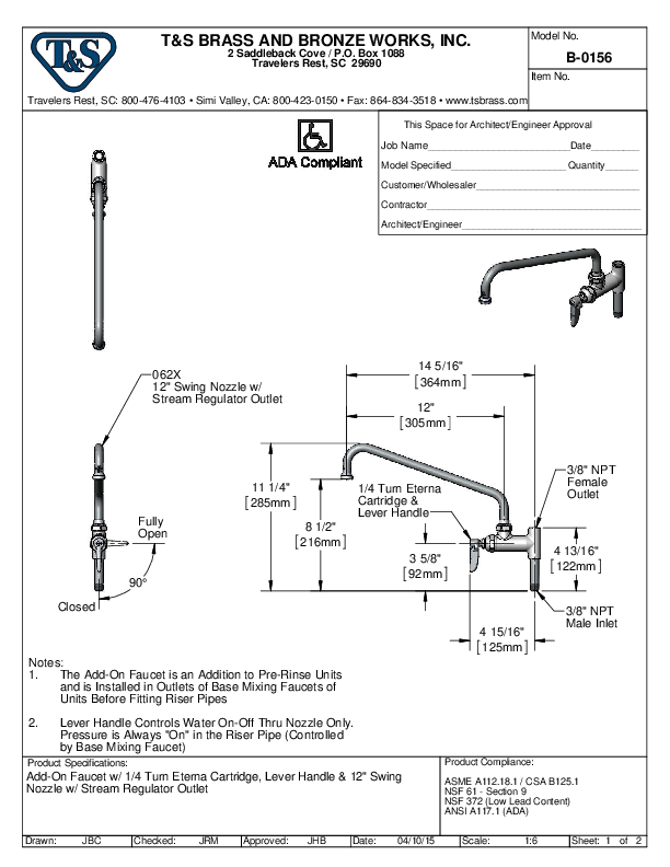 Cutsheet