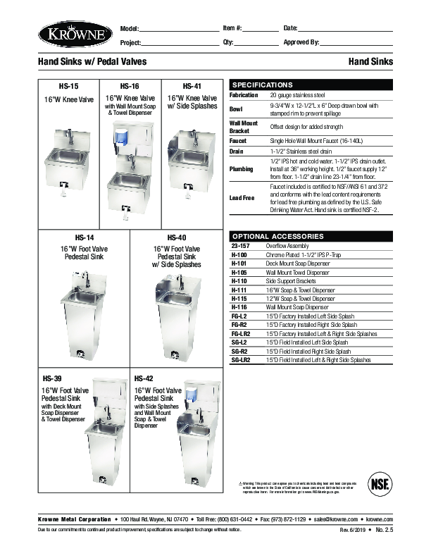 Cutsheet