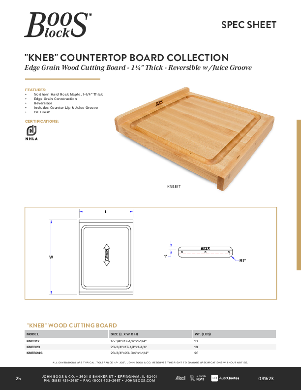 Cutsheet