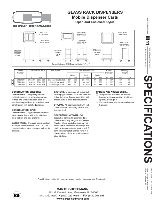 Cutsheet