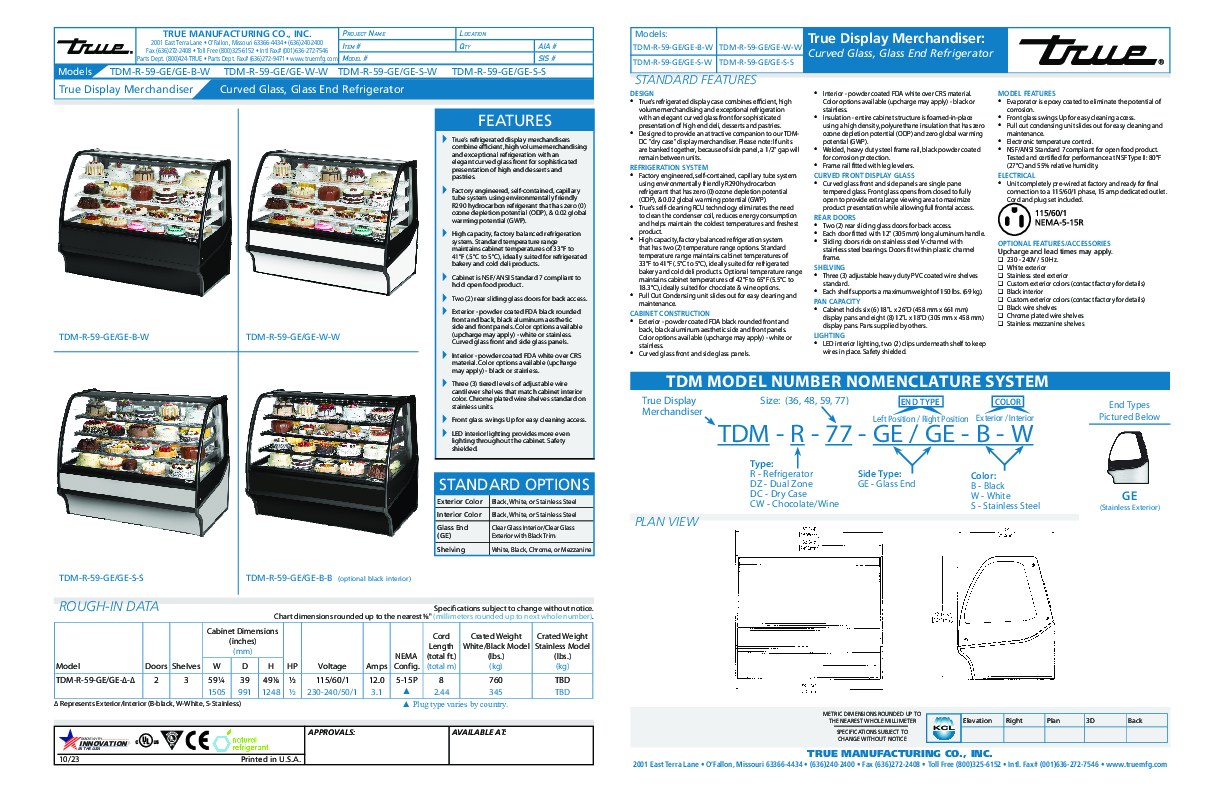 Cutsheet