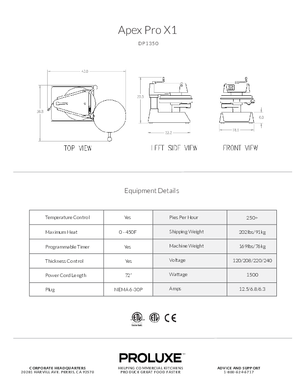 Cutsheet