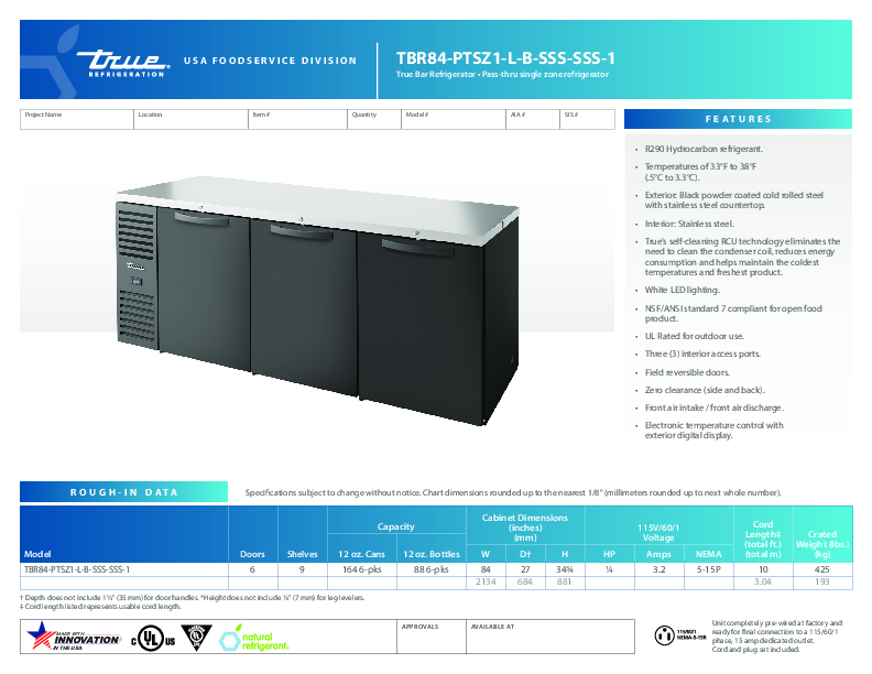 Cutsheet