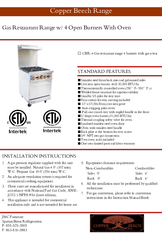 Cutsheet