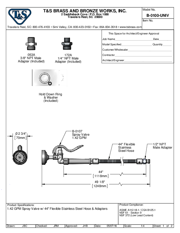 Cutsheet