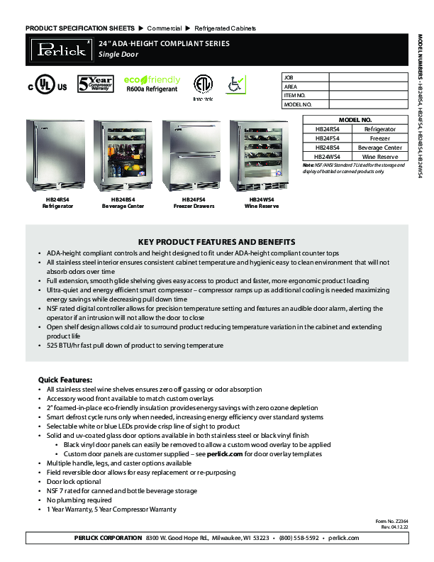 Cutsheet