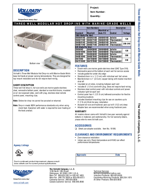 Cutsheet