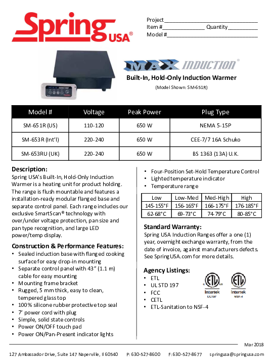 Cutsheet