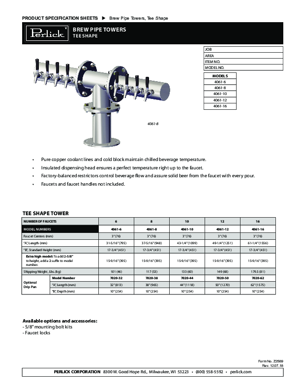 Cutsheet