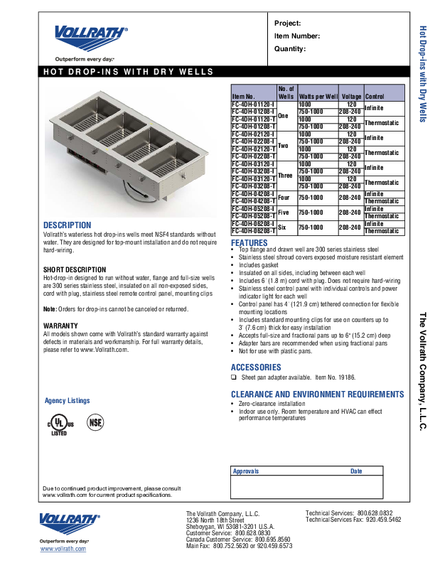 Cutsheet