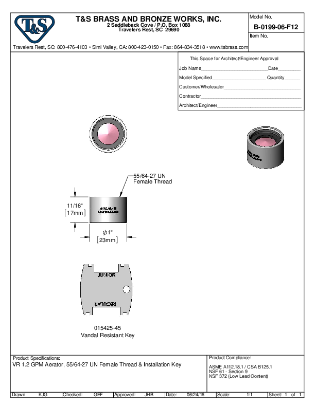 Cutsheet