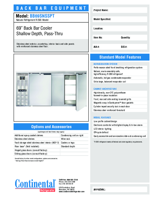 Cutsheet