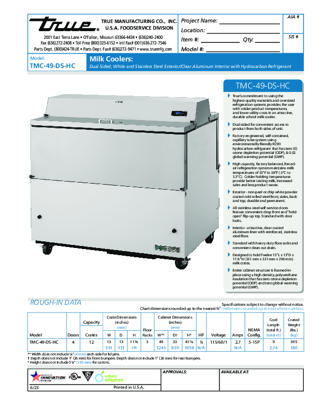 Cutsheet