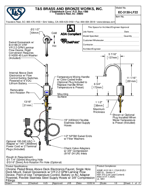 Cutsheet