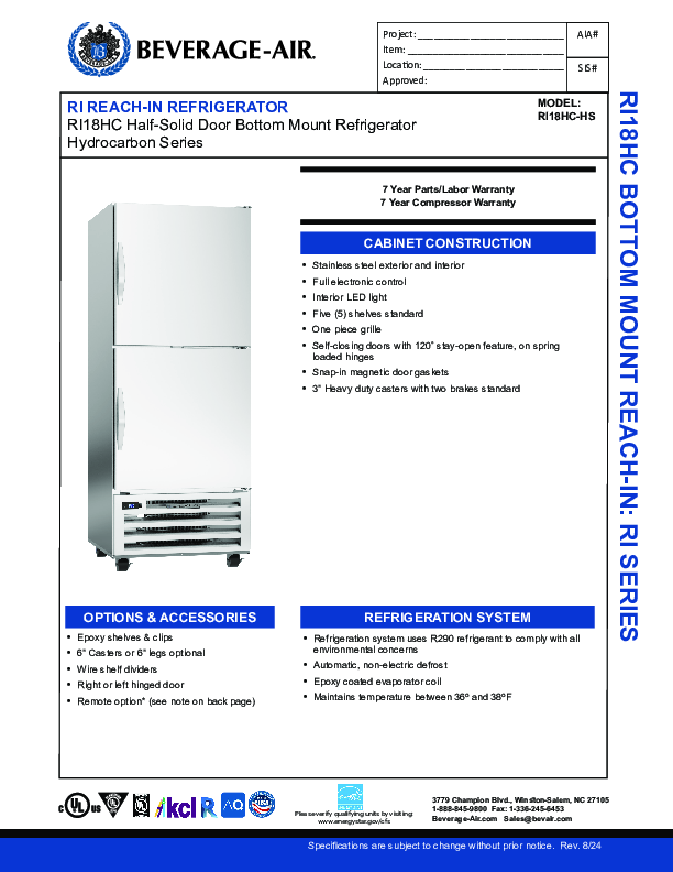 Cutsheet