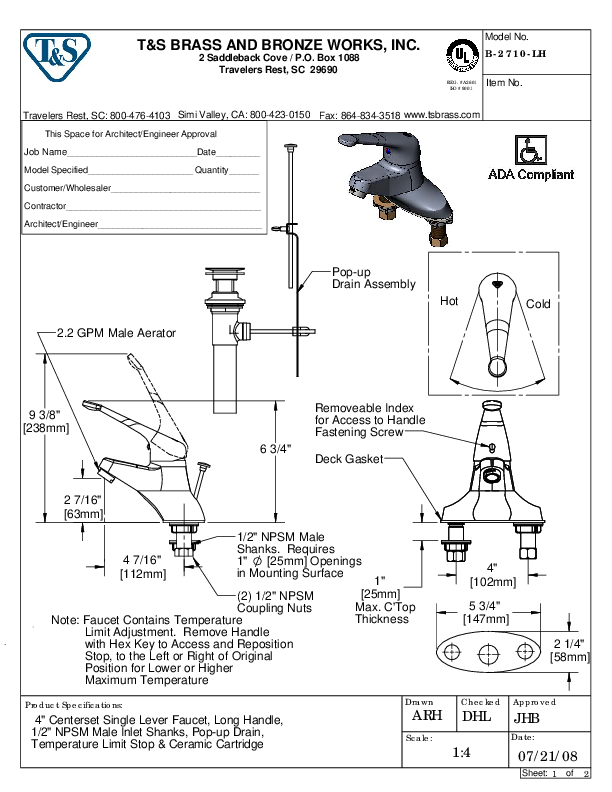 Cutsheet