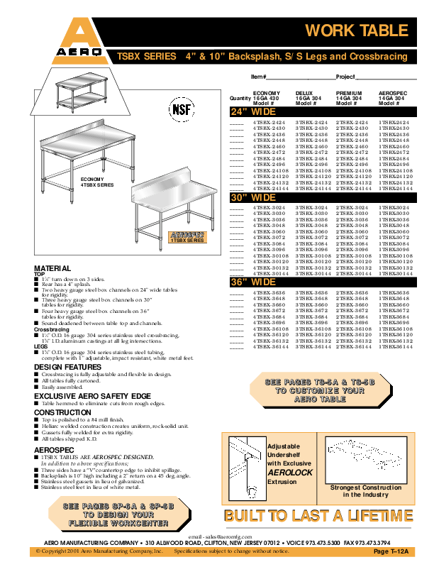 Cutsheet