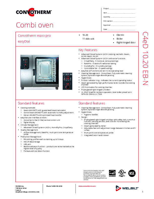 Cutsheet