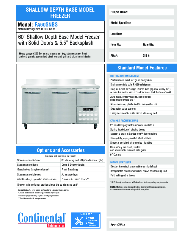 Cutsheet